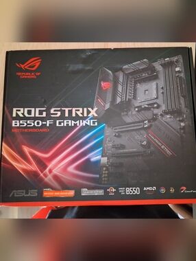 ASUS ROG STRIX B550-F GAMING AM4 AMD B550 SATA 6Gb/s ATX AMD Motherboard